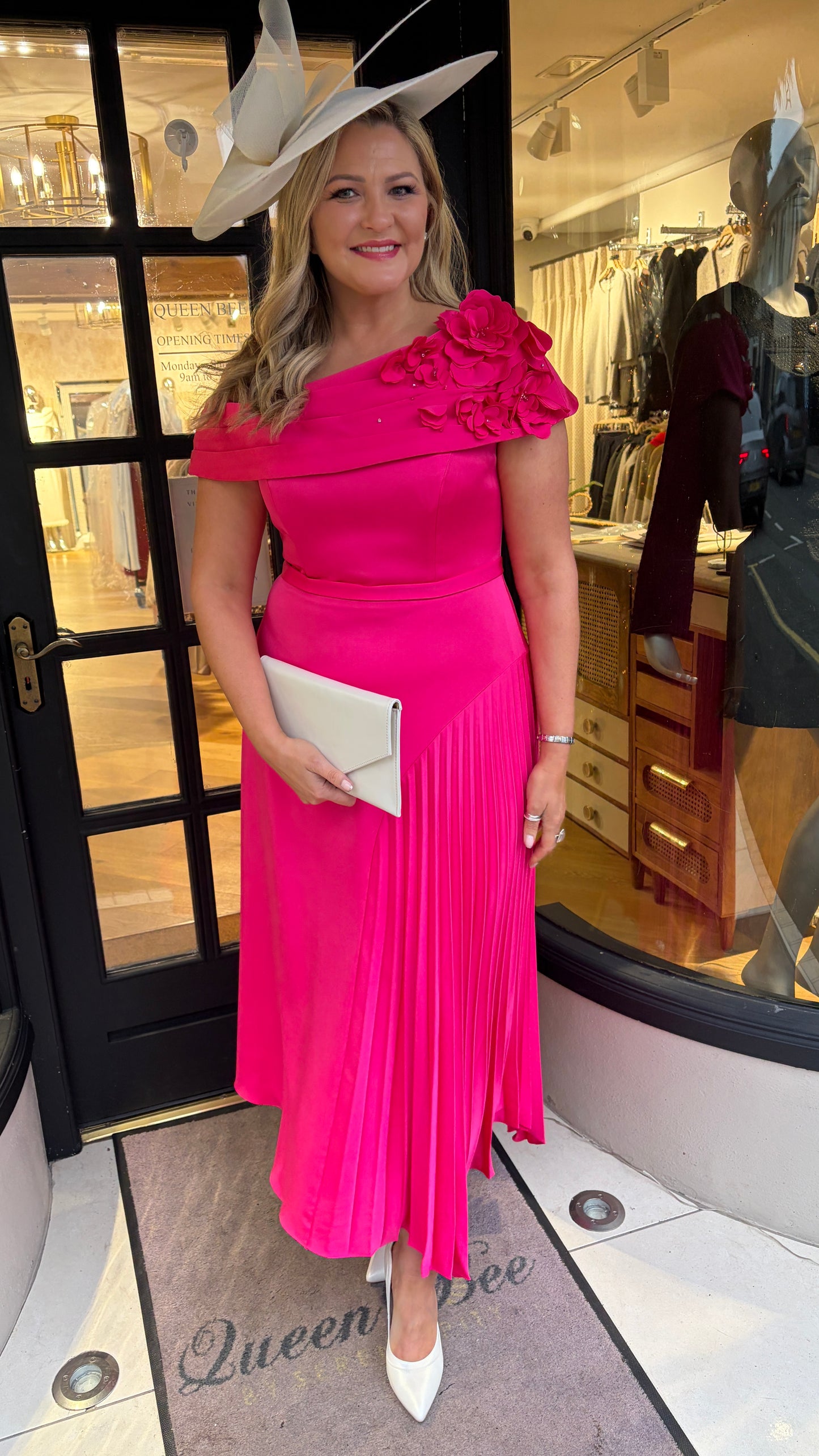 John Charles 29362A Persian Rose A Line Dress