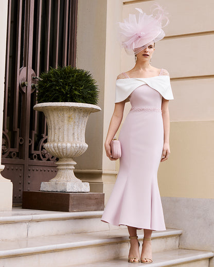 Couture Club 1G294 Pale Rose and Ivory Dress