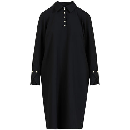 Coster Black Dress with Gold Buttons 233-5457