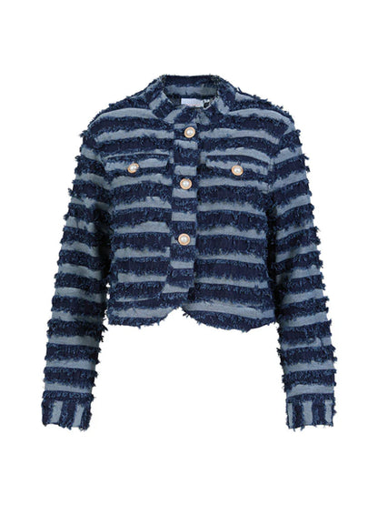 Coster Blue Stripe Denim Jacket