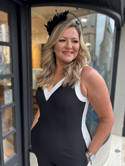 Exquise Meadow Black Jumpsuit