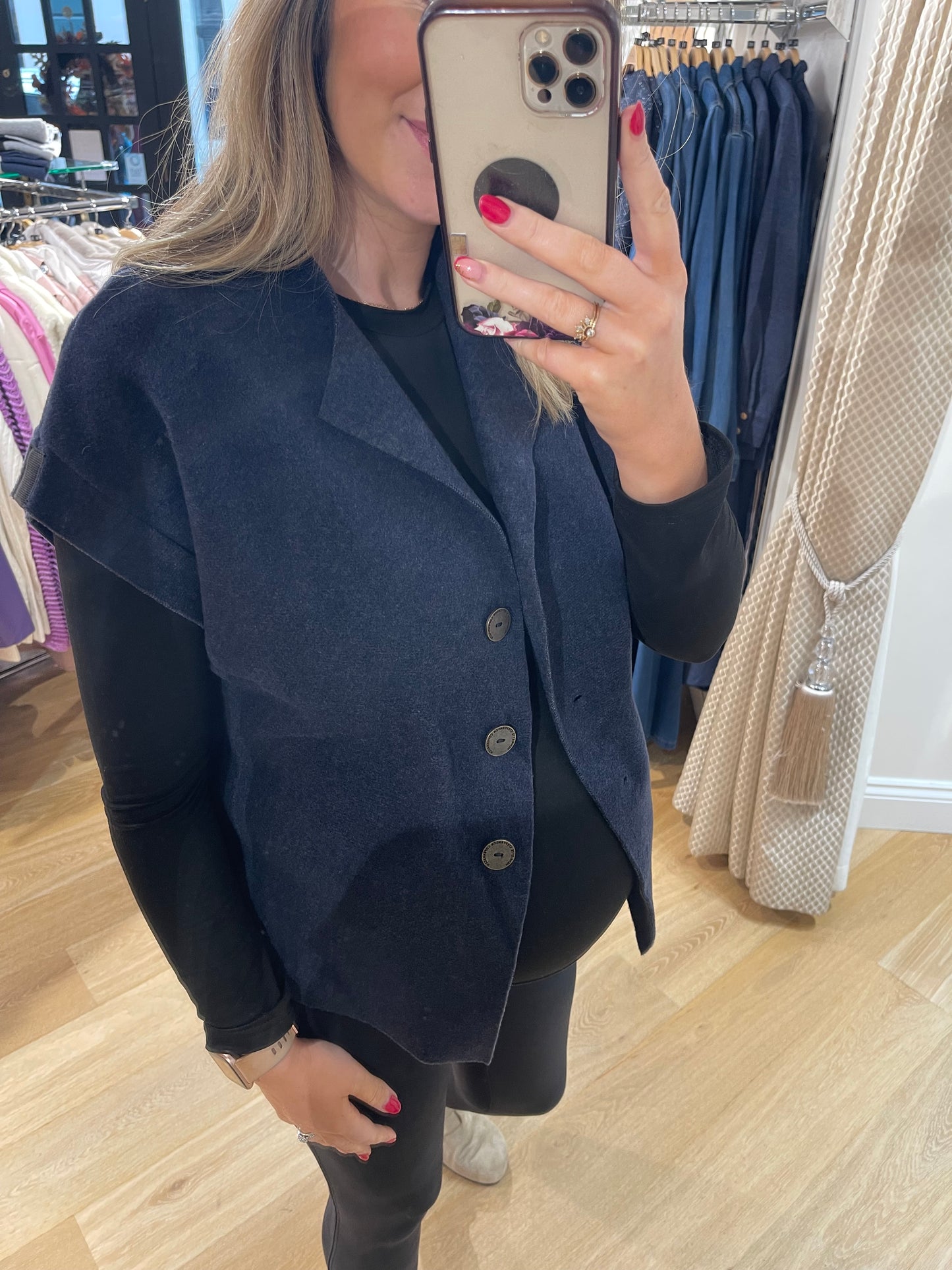 Henriette Steffensen 7170 Evening Blue Vest