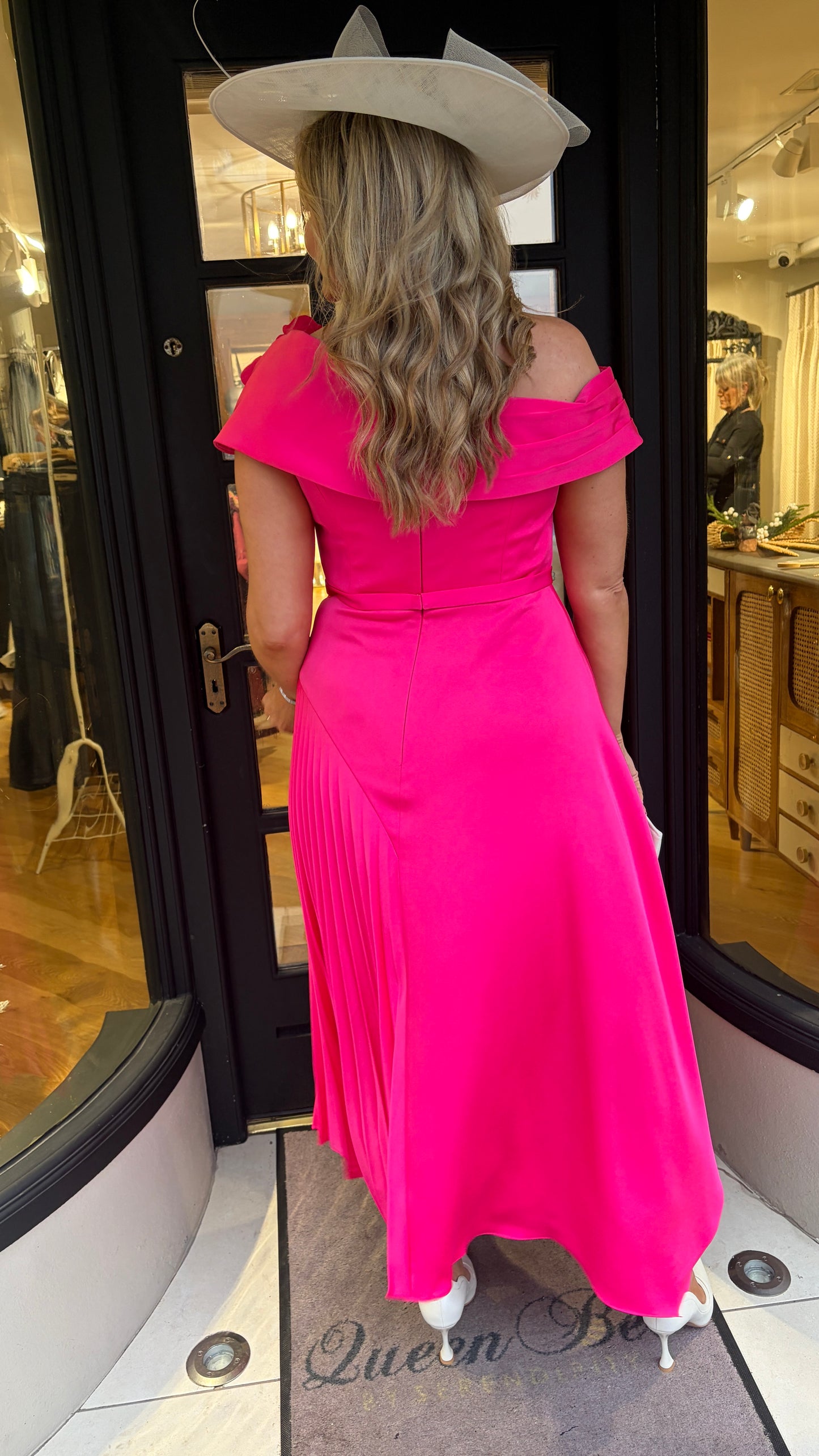 John Charles 29362A Persian Rose A Line Dress