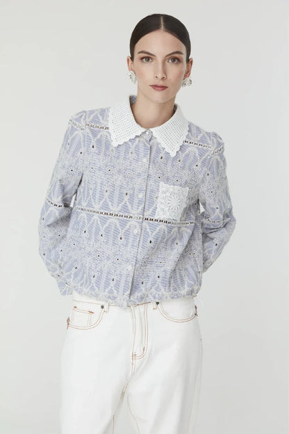 Jovonna Rena Blue Blouse