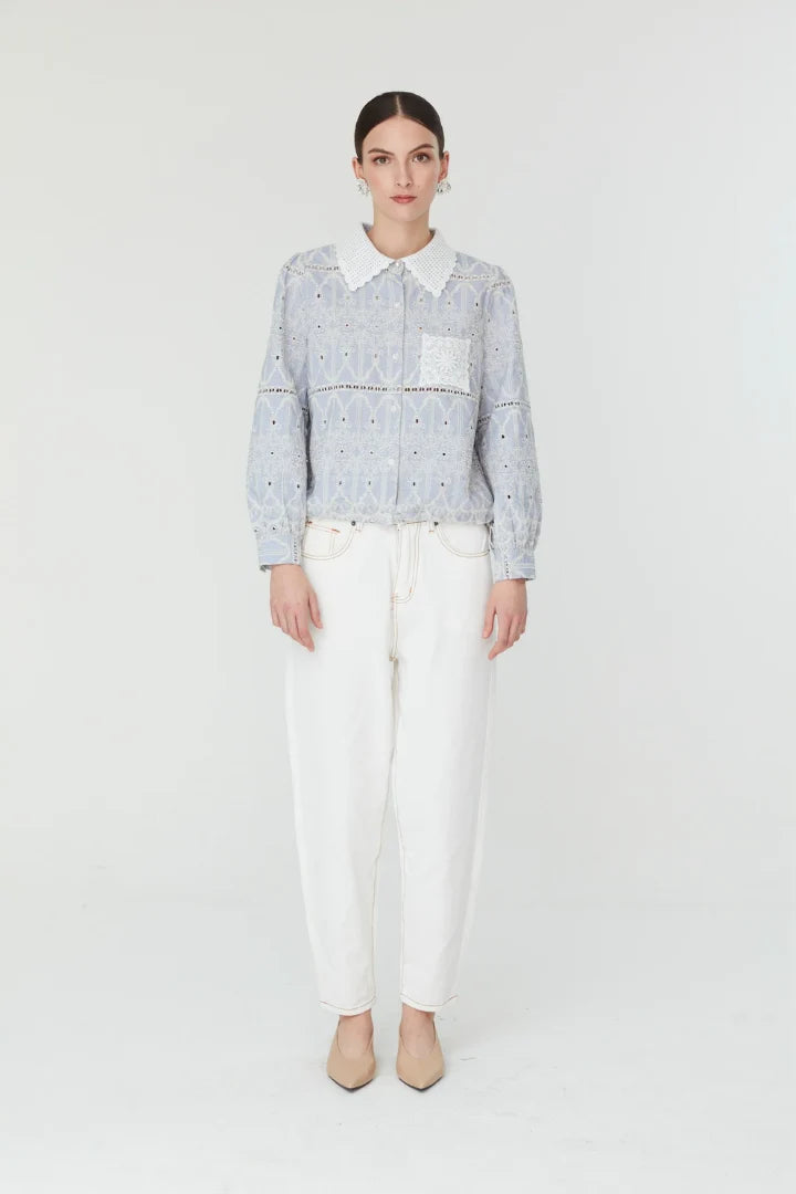 Jovonna Rena Blue Blouse