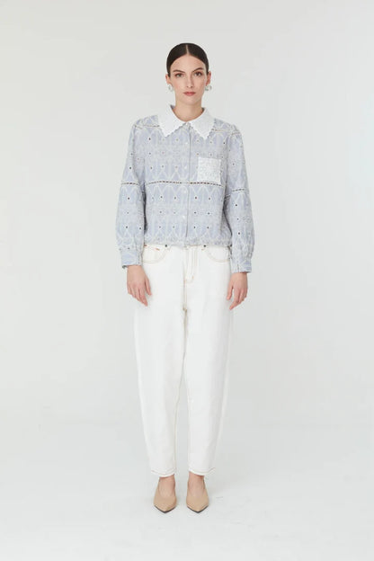 Jovonna Rena Blue Blouse
