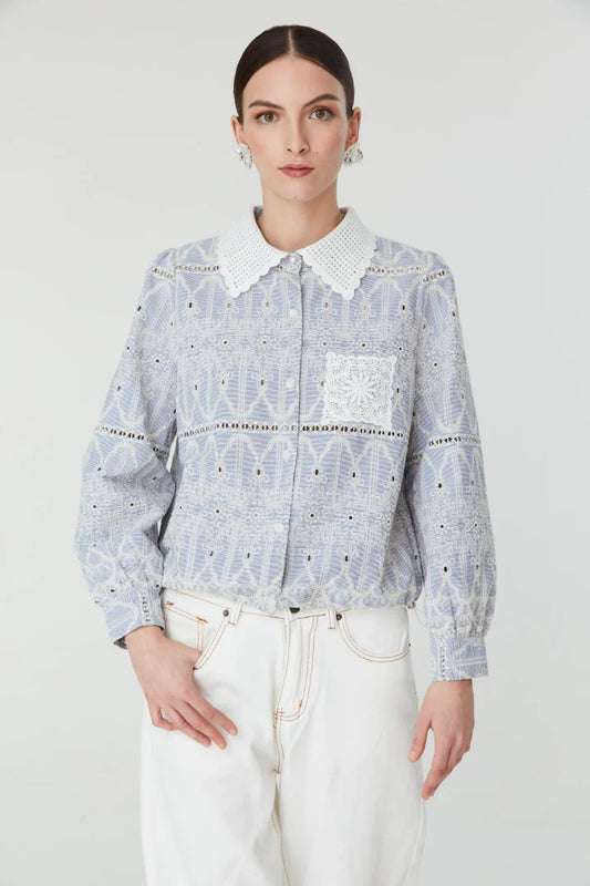 Jovonna Rena Blue Blouse