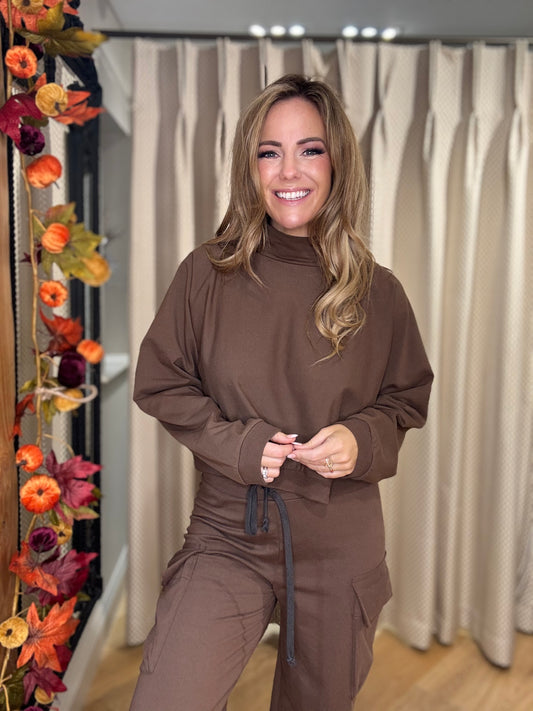 Henriette Steffensen 71016 Chokolate Short Pullover