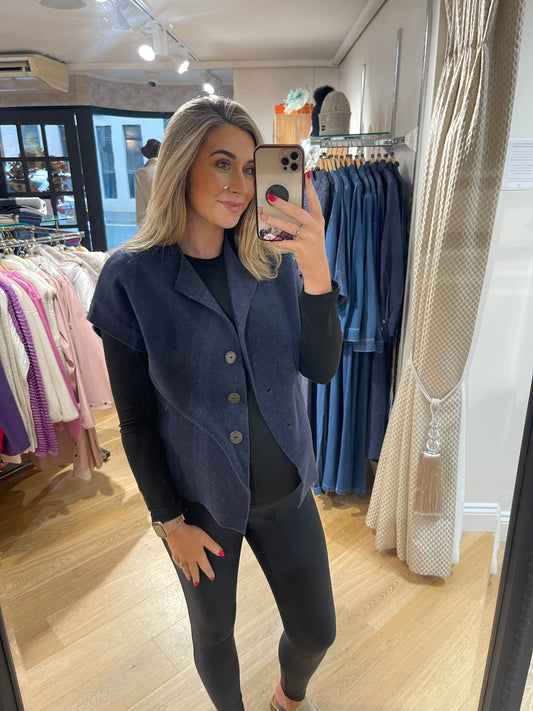 Henriette Steffensen 7170 Evening Blue Vest