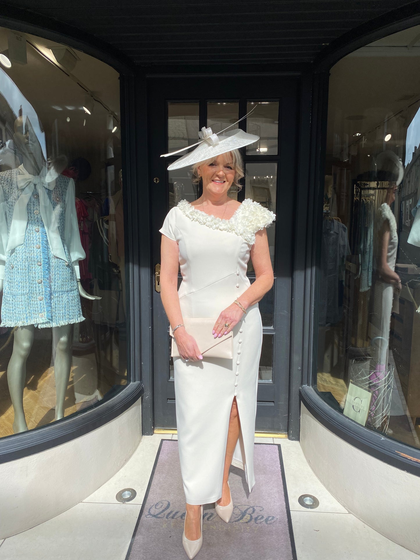 Anoola D461 Buttercream and Ivory Dress