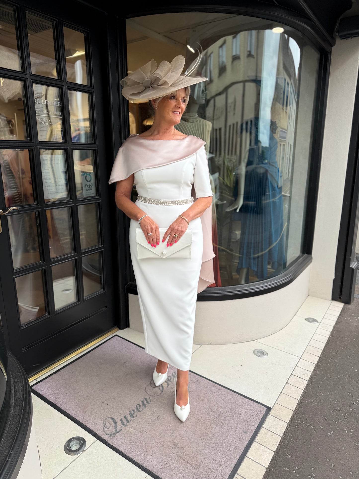 Anoola D480 Spec Ivory + Sand Dress
