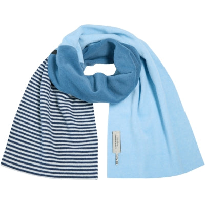 Henriette Steffensen 4063 Dusty Blue/OW/Blue Stripe Scarf