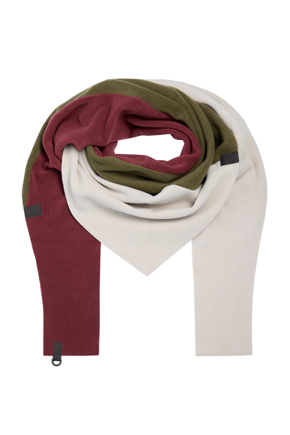 Henriette Steffensen Patch Scarf Bordeaux/Kit/Moss 4078 NW