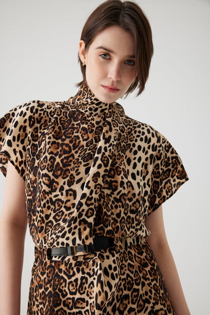 Exquise Alda Leopard Print Dress 4118025