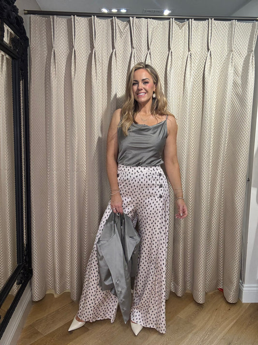 Kameya Cream and Grey Co - Ord