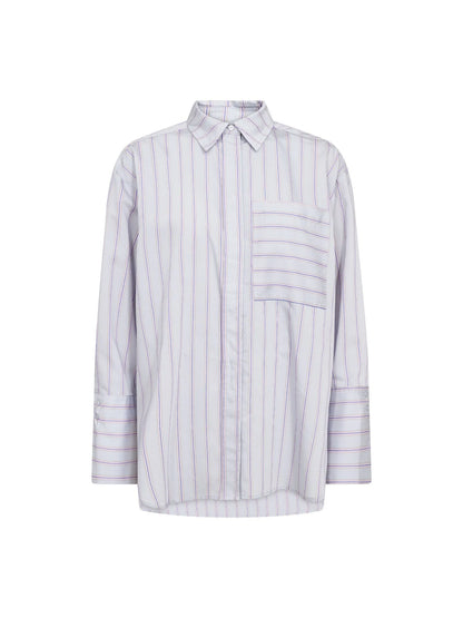 Co'Couture Nolie Pale Blue Stripe Shirt