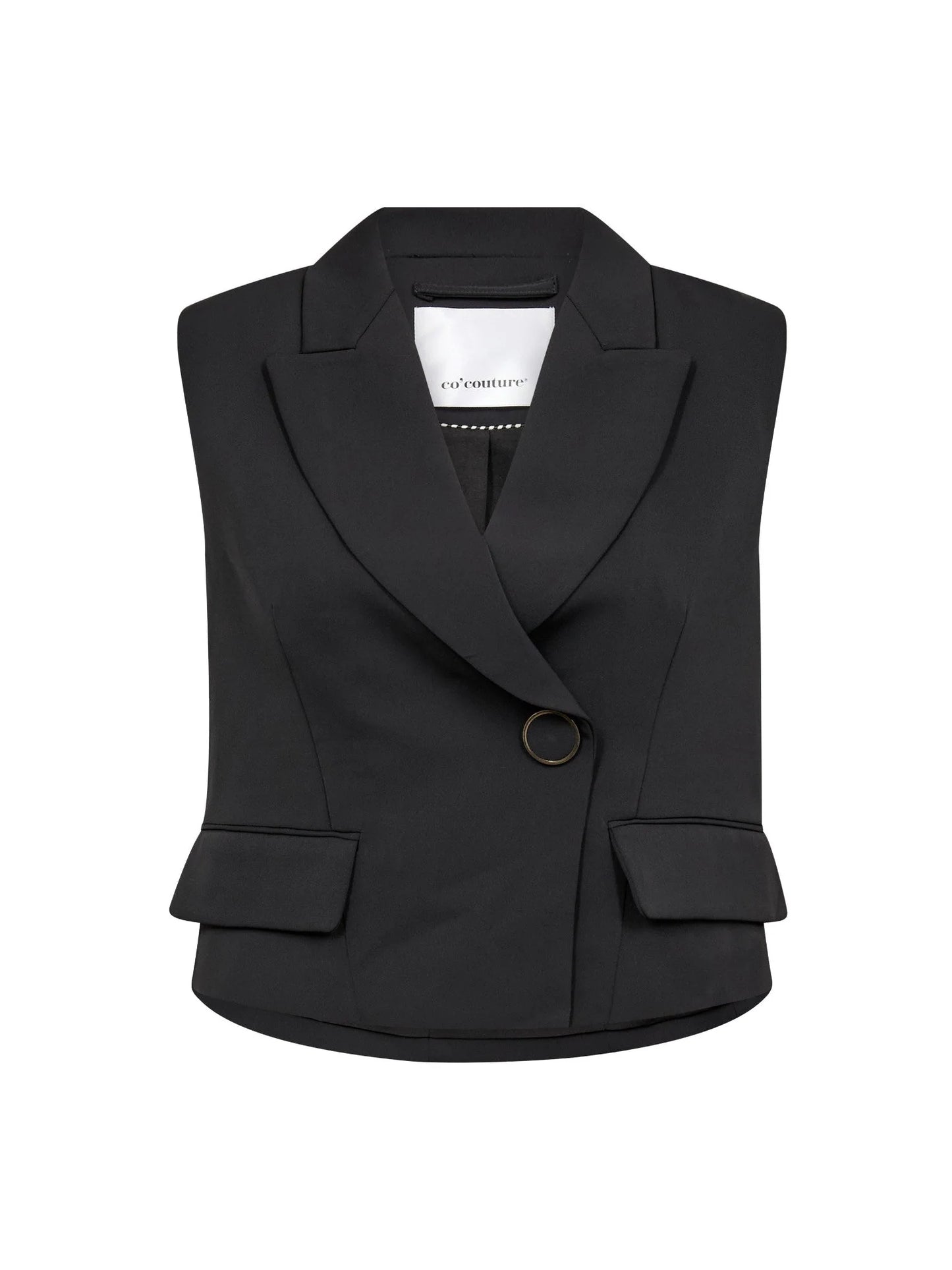 Co' Couture Alini Black Wrap Waiscoat