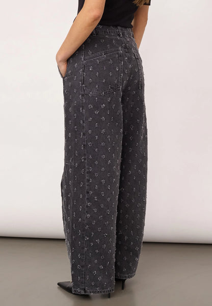 Co'Couture Derri Mid Grey Dot Jeans