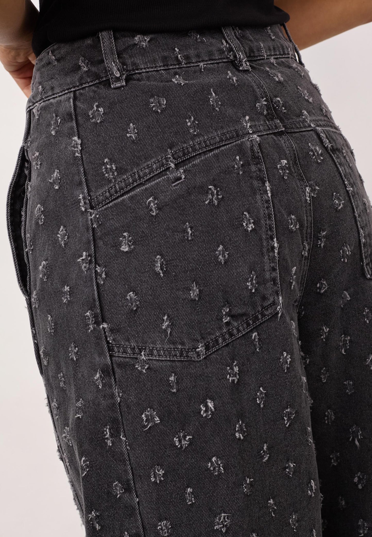 Co'Couture Derri Mid Grey Dot Jeans
