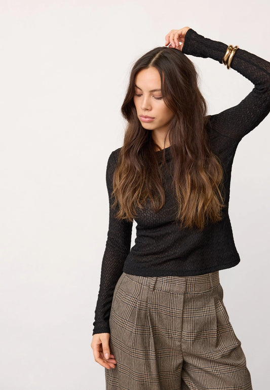 Co' Couture Svala Black Blouse