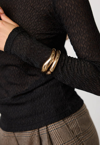Co' Couture Svala Black Blouse