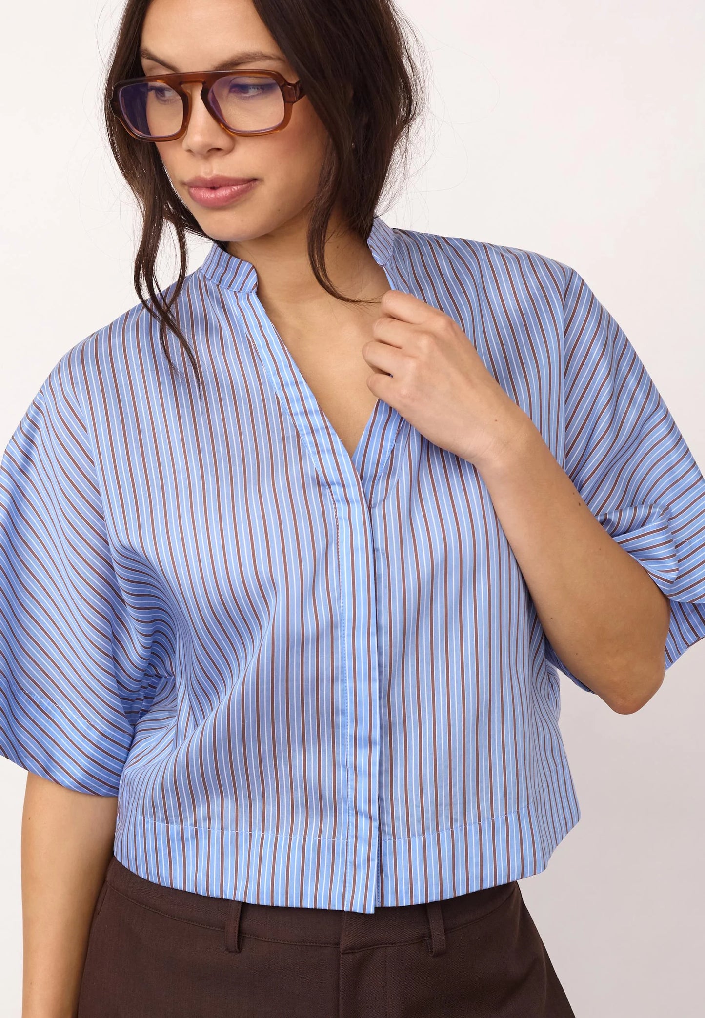 Co' Couture Anica Blue Shirt