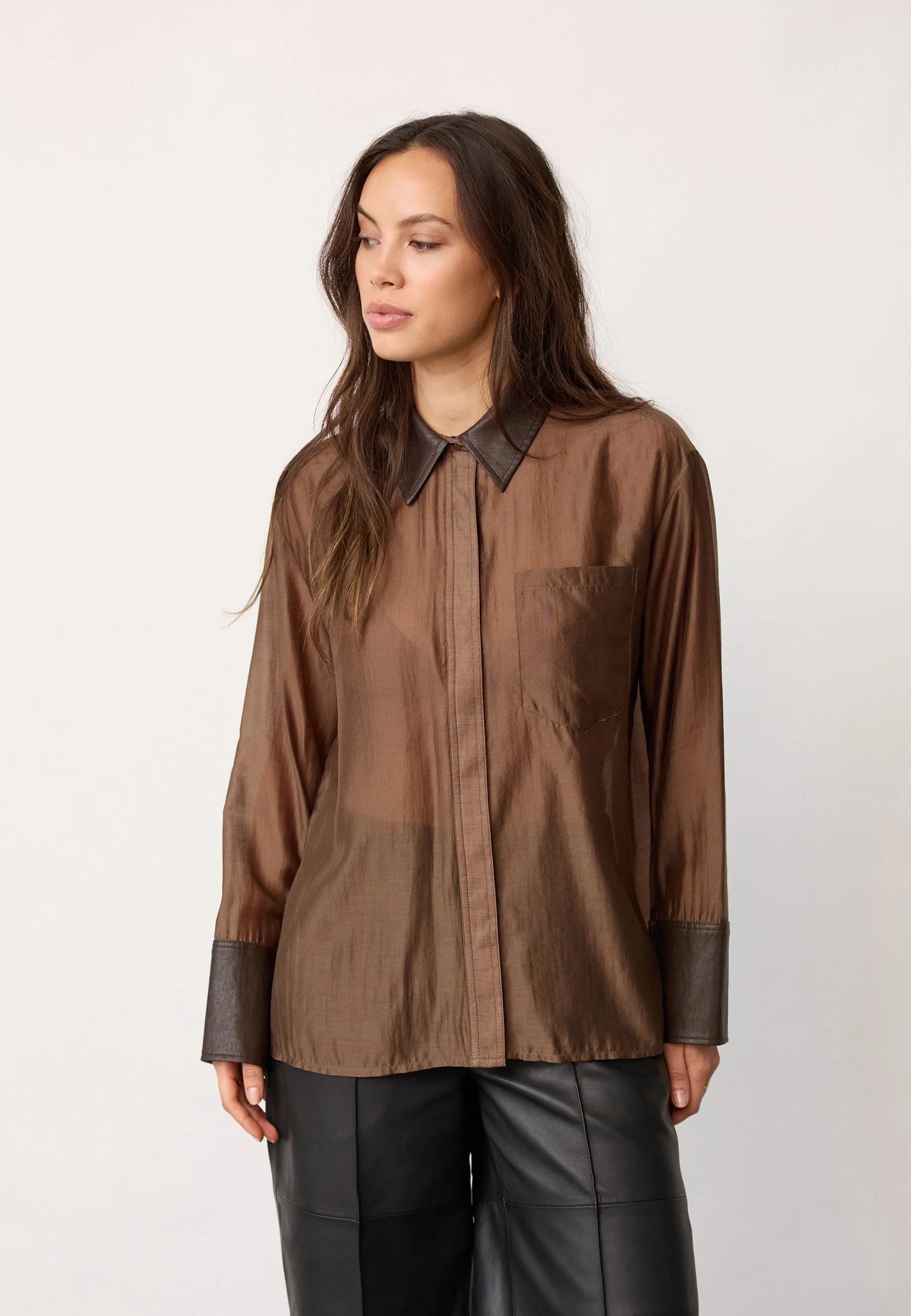 Co' Couture Kawa Dark Brown Shirt