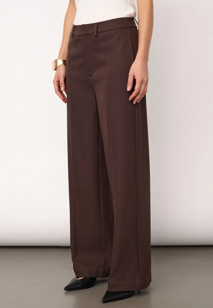 Co'Couture Luna Dark Brown Trousers