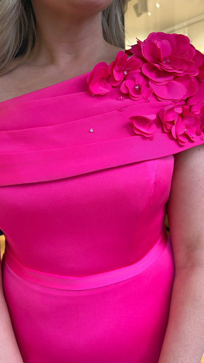 John Charles 29362A Persian Rose A Line Dress