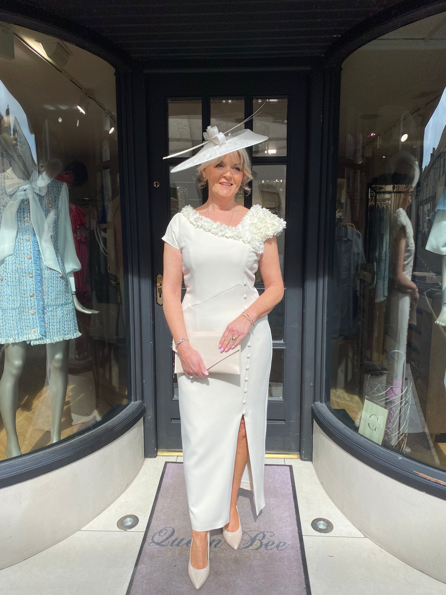 Anoola D461 Buttercream and Ivory Dress