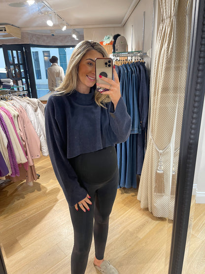 Henriette Steffensen 1372 Evening Blue Short Pullover