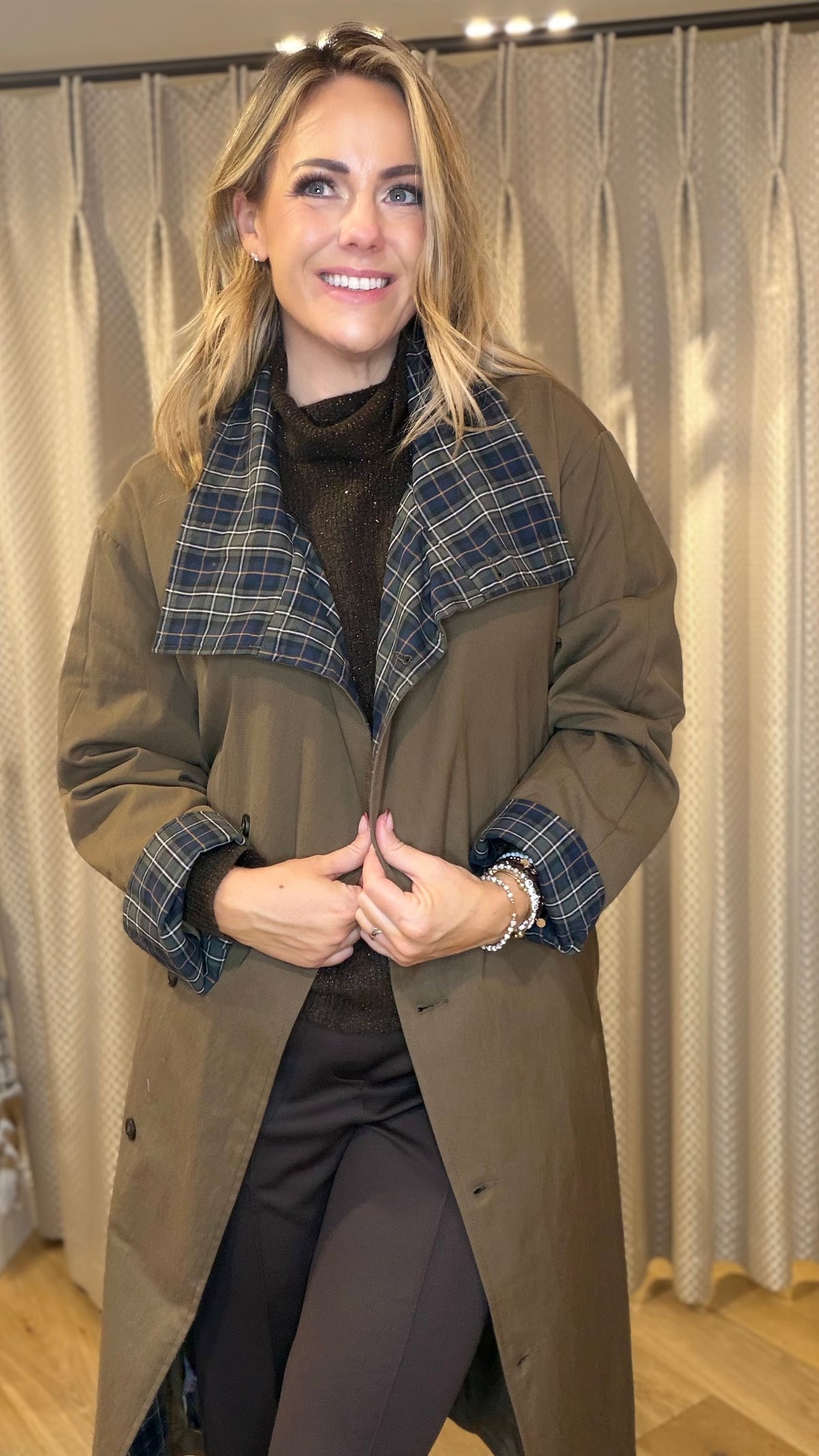 Molly Bracken PF113EH Brown Trench Coat