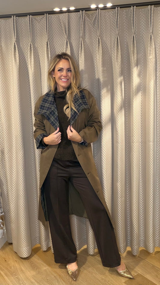 Molly Bracken PF113EH Brown Trench Coat