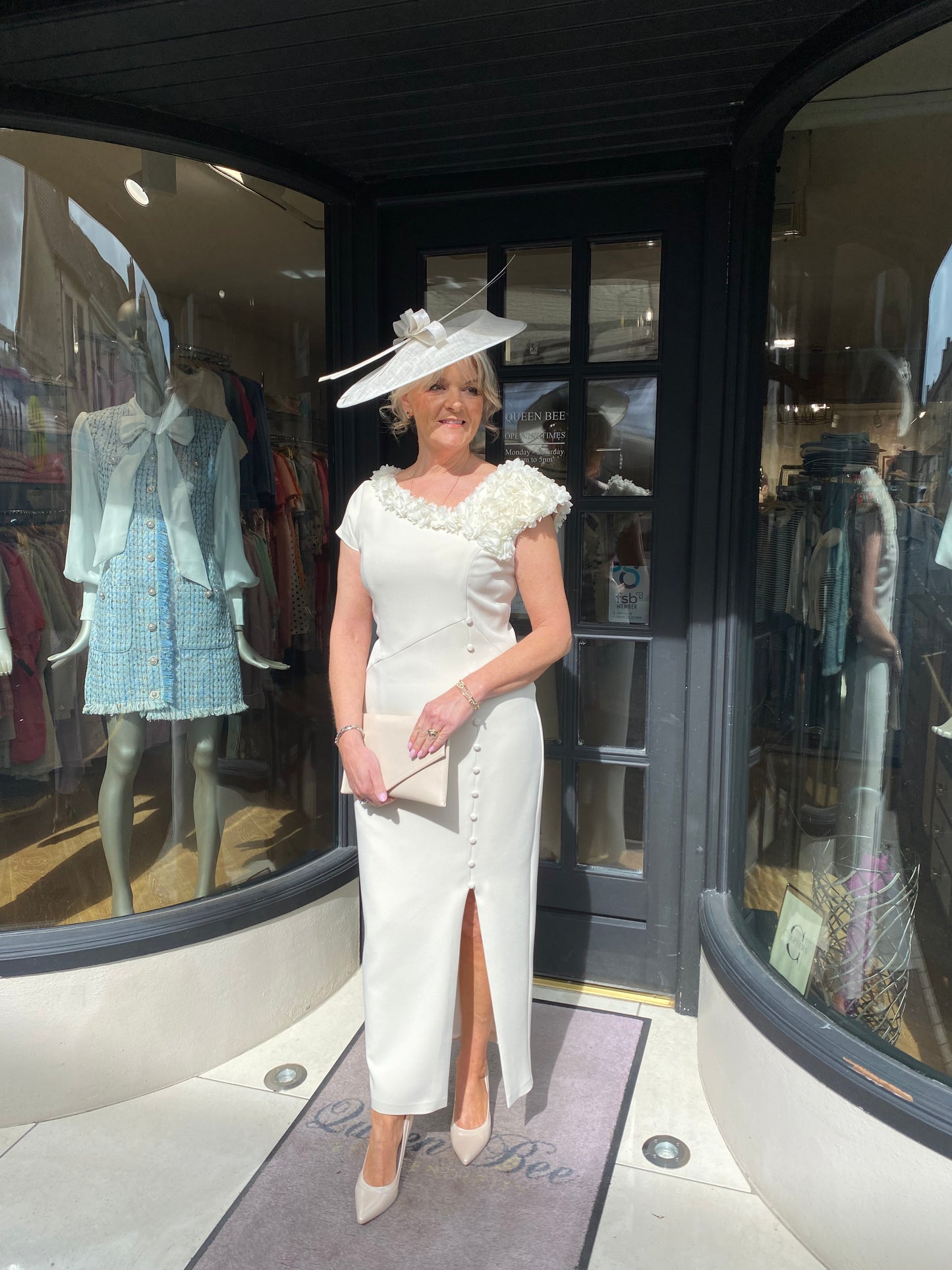 Anoola D461 Buttercream and Ivory Dress