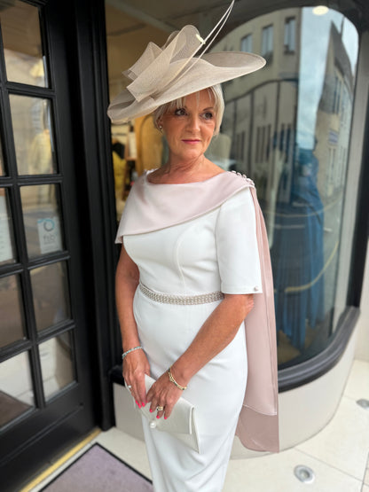 Anoola D480 Spec Ivory + Sand Dress