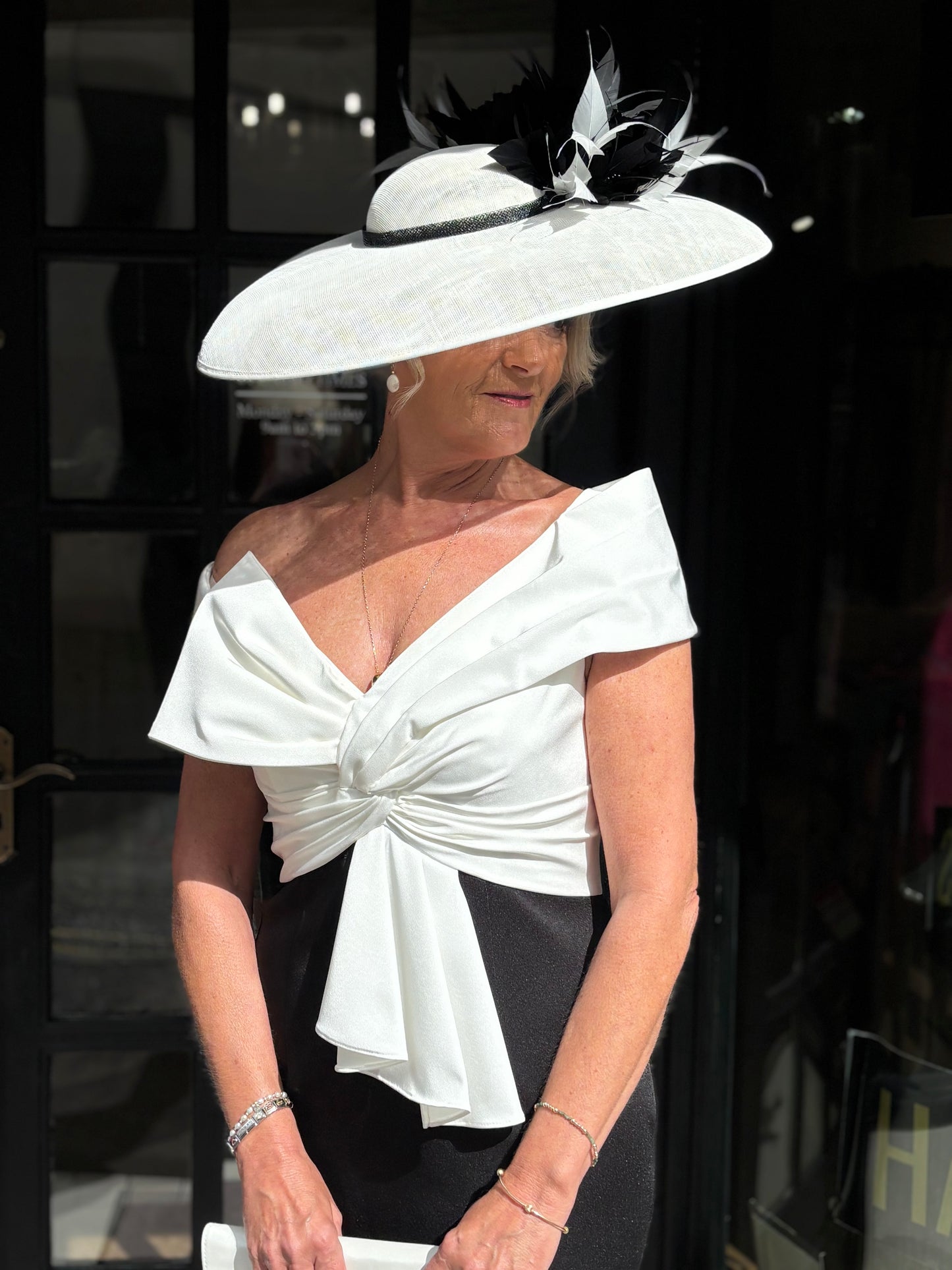 Veni Infantino Black and White Mother of the Bride Dress - 992551