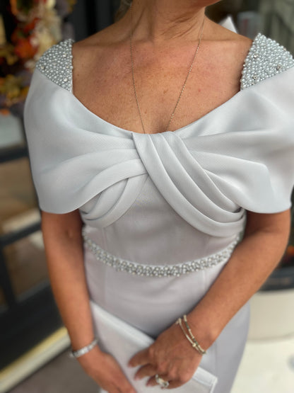 Couture Club 1G2L Light Grey Dress