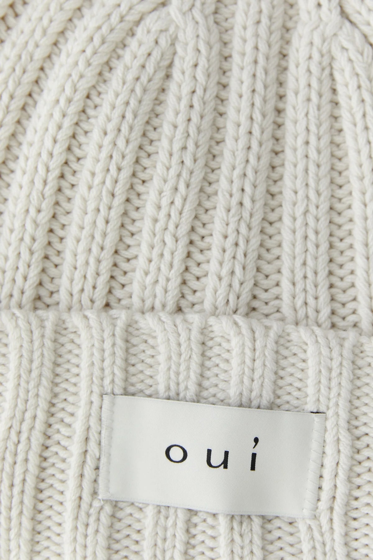 Oui 0089767 Off White Beanie