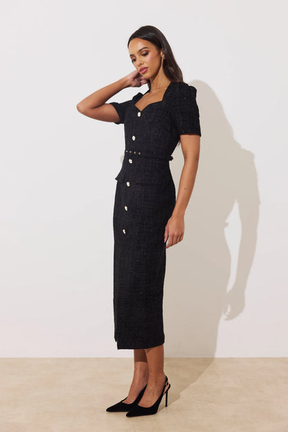 The 8th Sign Harriet Sparkle Tweed Dress