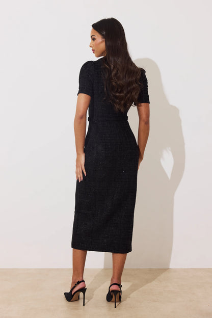 The 8th Sign Harriet Sparkle Tweed Dress