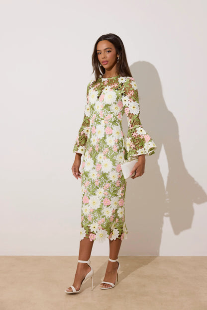 The 8th Sign 8SS605 Rosaline Midi Dress