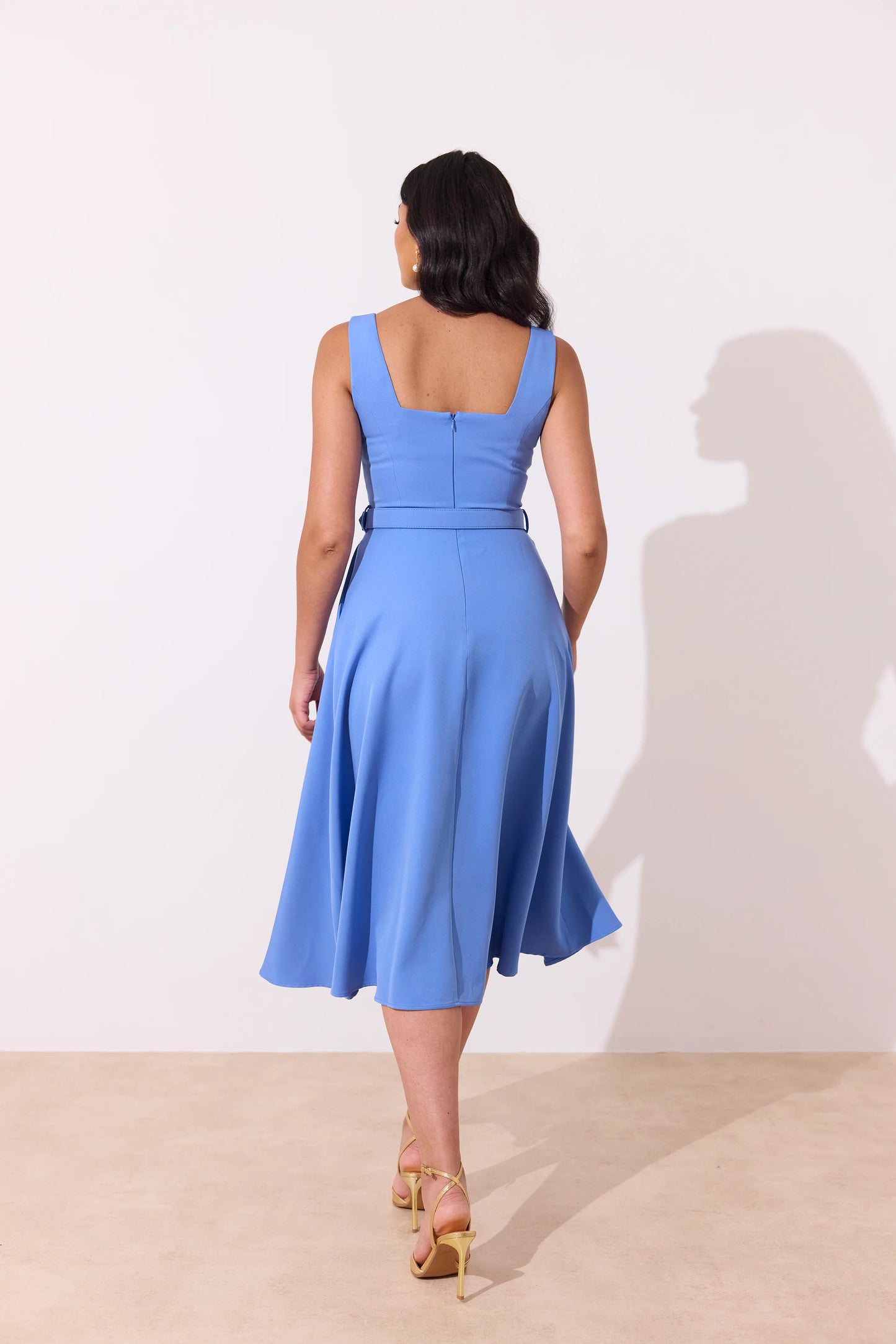 8th Sign Saffira Cornflower Blue Dress