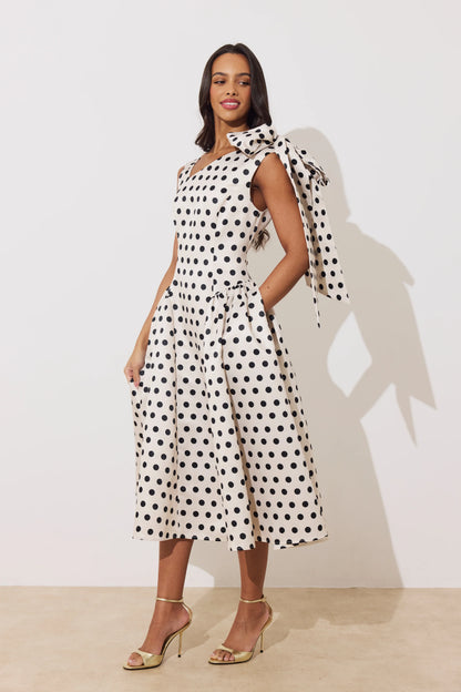 8th Sign Beatrice Polka Dot Dress