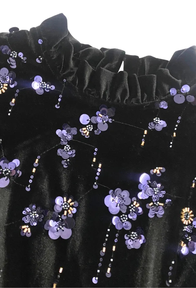 Fee G 920G/161 Fia Black Velvet Dress