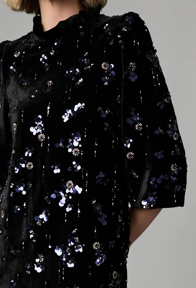 Fee G 920G/161 Fia Black Velvet Dress