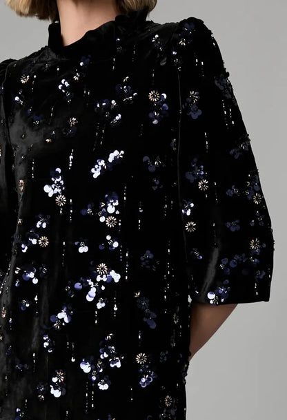 Fee G 920G/161 Fia Black Velvet Dress
