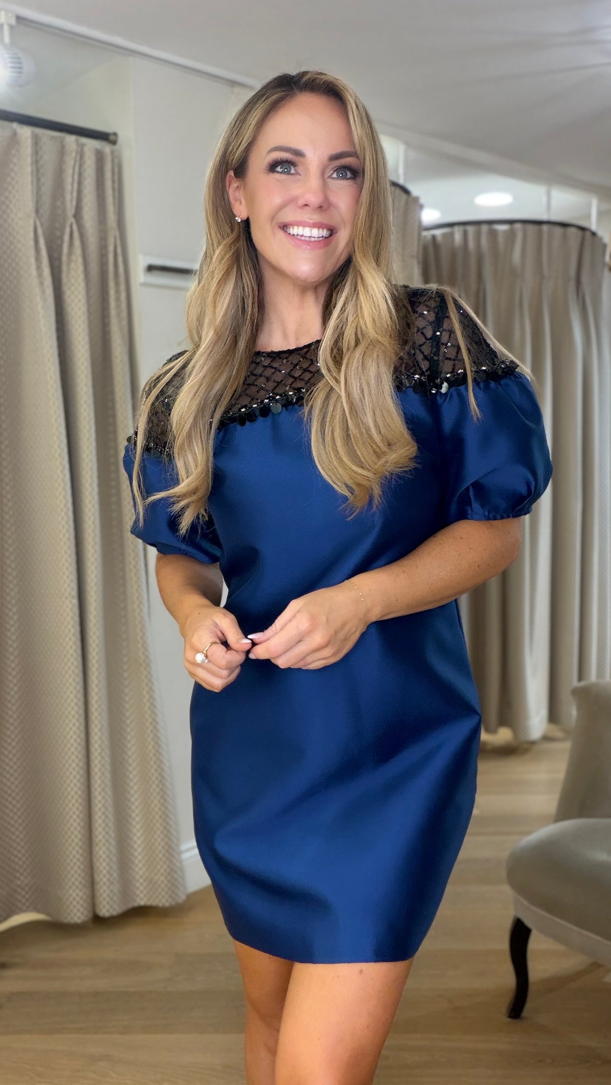 Fee G 825B/142 Navy Cleo Dress