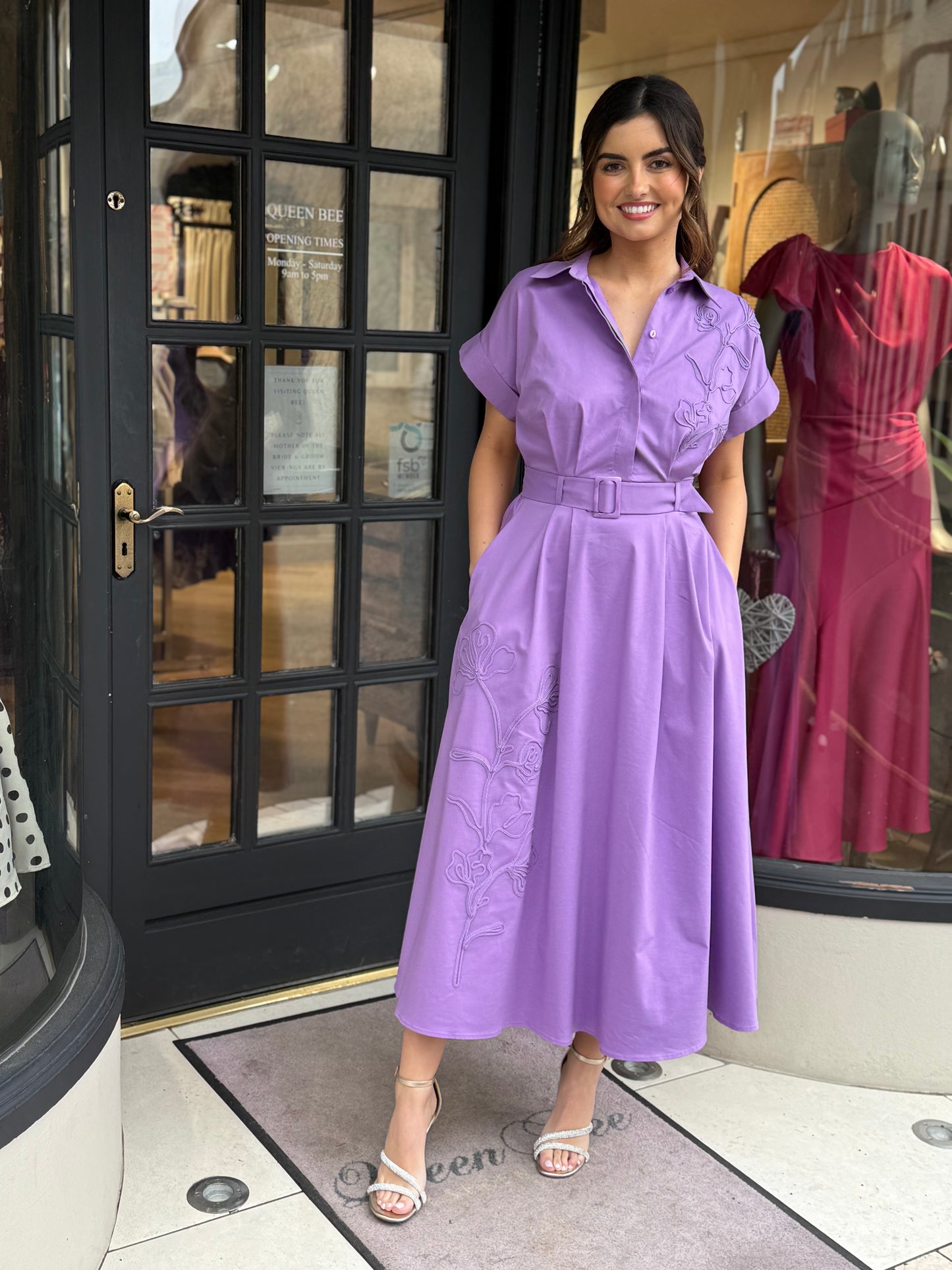 Exquise Kelsie Lilac Dress