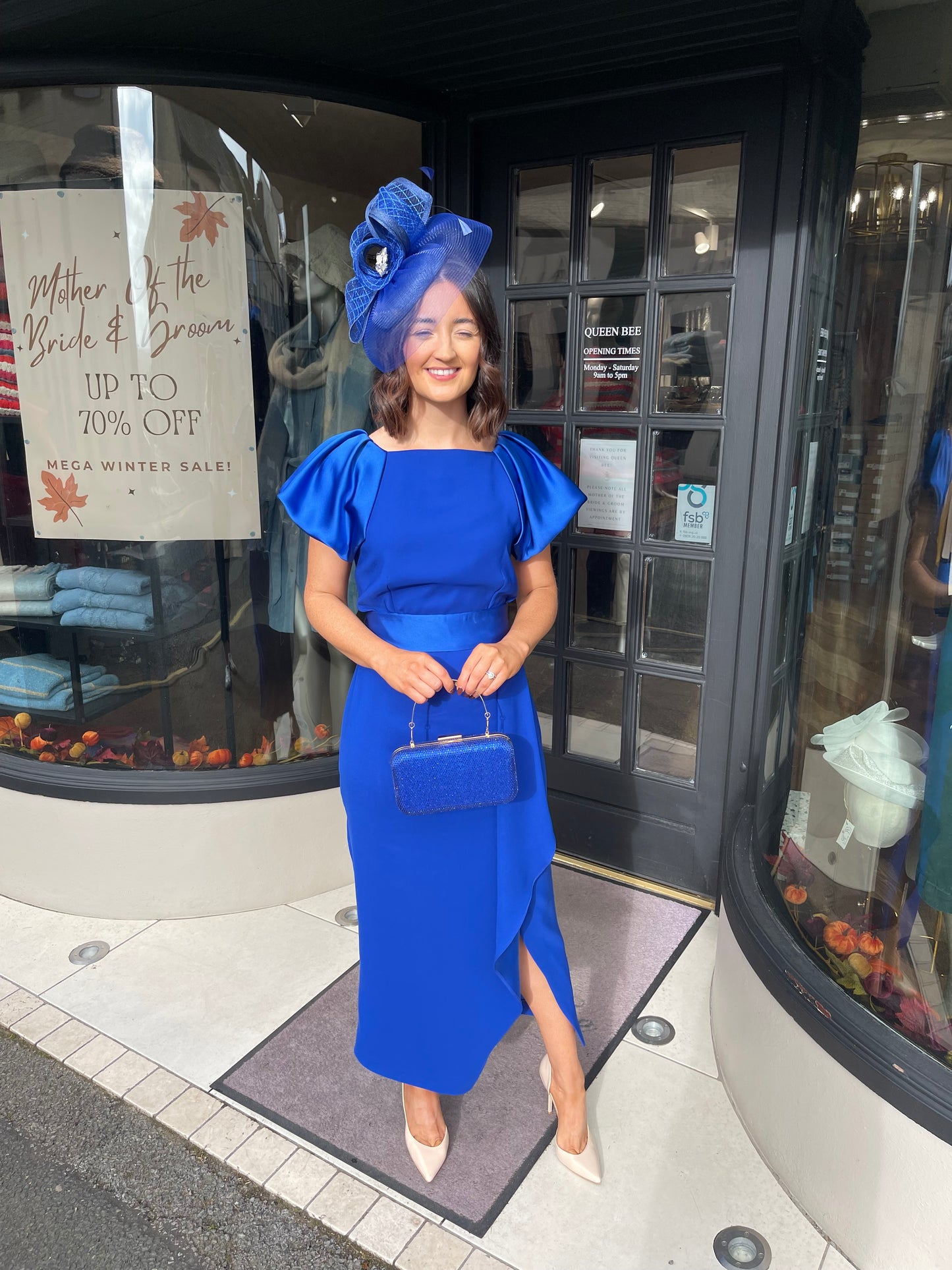 Caroline Kilkenny Harper Royal Blue Dress