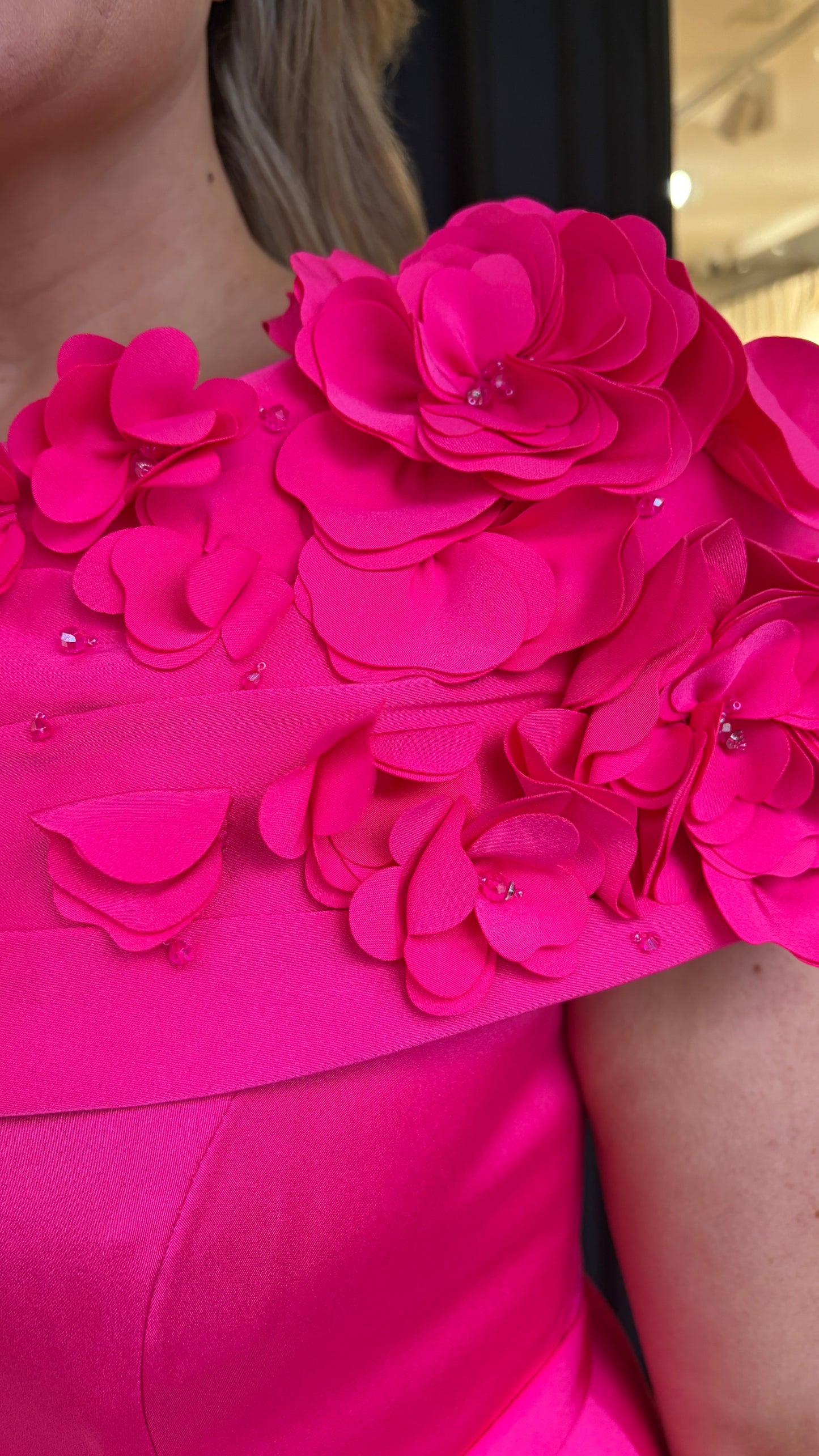 John Charles 29362A Persian Rose A Line Dress